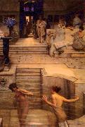 Sir Lawrence Alma-Tadema,OM.RA,RWS A Favourite Custom Germany oil painting artist
